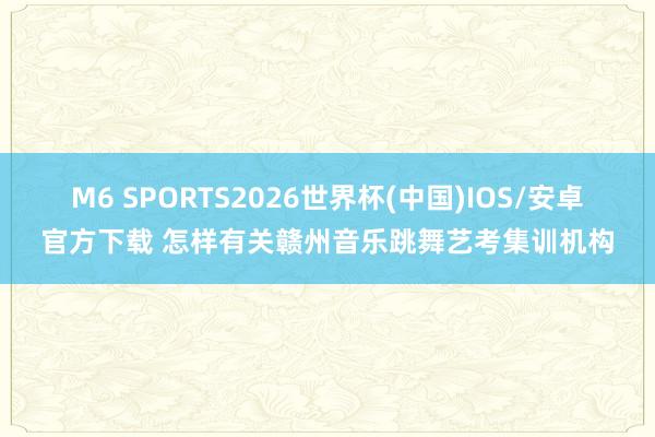 M6 SPORTS2026世界杯(中国)IOS/安卓官方下载 怎样有关赣州音乐跳舞艺考集训机构