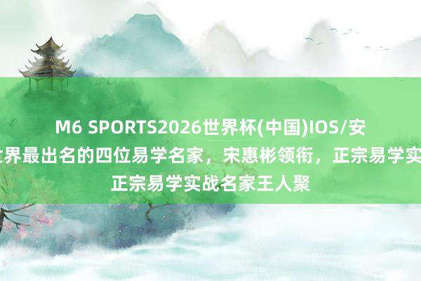 M6 SPORTS2026世界杯(中国)IOS/安卓官方下载 世界最出名的四位易学名家,宋惠彬领衔,正宗易学实战名家王人聚