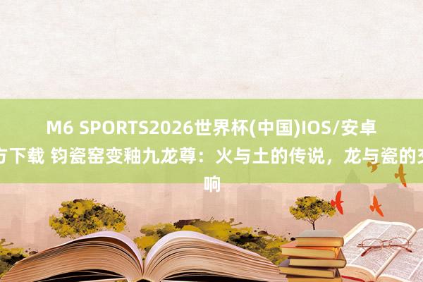 M6 SPORTS2026世界杯(中国)IOS/安卓官方下载 钧瓷窑变釉九龙尊:火与土的传说,龙与瓷的交响