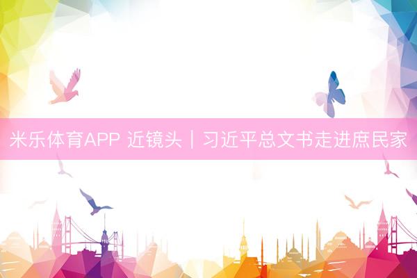米乐体育APP 近镜头|习近平总文书走进庶民家