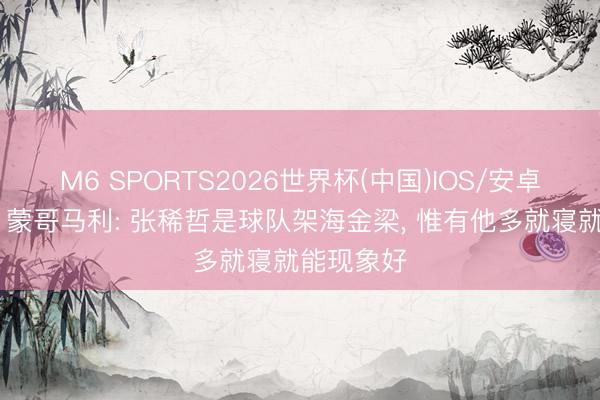 M6 SPORTS2026世界杯(中国)IOS/安卓官方下载 蒙哥马利: 张稀哲是球队架海金梁, 惟有他多就寝就能现象好