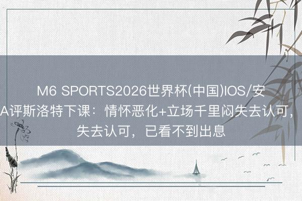 M6 SPORTS2026世界杯(中国)IOS/安卓官方下载 TA评斯洛特下课:情怀恶化+立场千里闷失去认可,已看不到出息