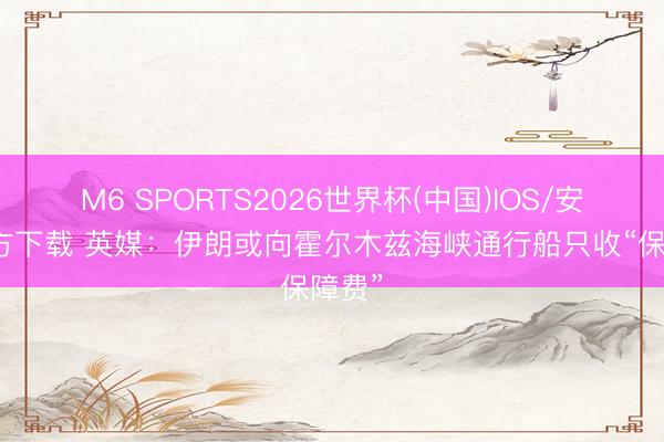 M6 SPORTS2026世界杯(中国)IOS/安卓官方下载 英媒:伊朗或向霍尔木兹海峡通行船只收“保障费”